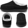 imageKuaiLu Womens Clog Slippers with Comfy Arch Support Orthotic Plantar Fasciitis Memory Foam Ladies Slippers Warm Faux Fur Slip on Houes ShoesBlackchoose One Size Up