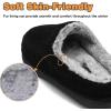 imageKuaiLu Womens Clog Slippers with Comfy Arch Support Orthotic Plantar Fasciitis Memory Foam Ladies Slippers Warm Faux Fur Slip on Houes ShoesBlackchoose One Size Up