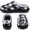 imageKuaiLu Womens Clog Slippers with Comfy Memory FoamBlack Plaidchoose One Size Up