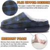 imageKuaiLu Womens Clog Slippers with Comfy Memory FoamBlue Plaidchoose One Size Up