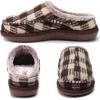 imageKuaiLu Womens Clog Slippers with Comfy Memory FoamBrown Plaidchoose One Size Up