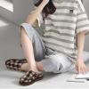 imageKuaiLu Womens Clog Slippers with Comfy Memory FoamBrown Plaidchoose One Size Up