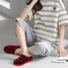 imageKuaiLu Womens Clog Slippers with Comfy Memory FoamRed Plaidchoose One Size Up