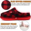imageKuaiLu Womens Clog Slippers with Comfy Memory FoamRed Plaidchoose One Size Up