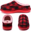 imageKuaiLu Womens Clog Slippers with Comfy Memory FoamRed Plaidchoose One Size Up