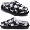 imageKuaiLu Womens Clog Slippers with Comfy Memory FoamBlack Plaidchoose One Size Up