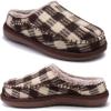 imageKuaiLu Womens Clog Slippers with Comfy Memory FoamBrown Plaidchoose One Size Up