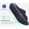 imageKuaiLu Mens Orthotic Sandals Athletic Thick Cushion Recovery Sport Slides Adjustable Strap Open Toe Walking Sandles With Comfortable Plantar Fasciitis Arch SupportNavy