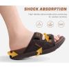 imageKuaiLu Mens Orthotic Sandals Athletic Thick Cushion Recovery Sport Slides Adjustable Strap Open Toe Walking Sandles With Comfortable Plantar Fasciitis Arch SupportBrown