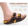 imageKuaiLu Mens Orthotic Sandals Athletic Thick Cushion Recovery Sport Slides Adjustable Strap Open Toe Walking Sandles With Comfortable Plantar Fasciitis Arch SupportKhaki