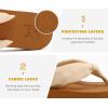 imageKuaiLu Flip Flops for Women with Arch Support Yoga Mat Comfortable Summer Beach Walking Thong Cushion Sandals Slip On Indoor OutdoorBeige Khaki