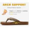 imageKuaiLu Flip Flops for Women with Arch Support Yoga Mat Comfortable Summer Beach Walking Thong Cushion Sandals Slip On Indoor OutdoorCamel Apricot