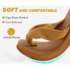 imageKuaiLu Flip Flops for Women with Arch Support Yoga Mat Comfortable Summer Beach Walking Thong Cushion Sandals Slip On Indoor OutdoorKhaki