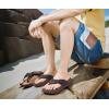 imageKuaiLu Mens Orthotic Flip Flops Mens Recovery Walking Sandals Adjustable Thick Athletic Cushion Sport Slides for Man Water Resistant ampamp Lightweight Soft Comfort Fit ampamp Arch SupportDark Brown