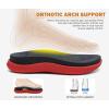 imageKuaiLu Mens Orthotic Flip Flops Mens Recovery Walking Sandals Adjustable Thick Athletic Cushion Sport Slides for Man Water Resistant ampamp Lightweight Soft Comfort Fit ampamp Arch SupportRed Black