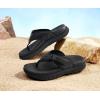 imageKuaiLu Mens Orthotic Flip Flops Mens Recovery Walking Sandals Adjustable Thick Athletic Cushion Sport Slides for Man Water Resistant ampamp Lightweight Soft Comfort Fit ampamp Arch SupportBlack