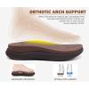 imageKuaiLu Mens Orthotic Flip Flops Mens Recovery Walking Sandals Adjustable Thick Athletic Cushion Sport Slides for Man Water Resistant ampamp Lightweight Soft Comfort Fit ampamp Arch SupportDark Brown