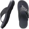 imageKuaiLu Mens Orthotic Flip Flops Mens Recovery Walking Sandals Adjustable Thick Athletic Cushion Sport Slides for Man Water Resistant ampamp Lightweight Soft Comfort Fit ampamp Arch SupportGrey