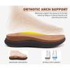 imageKuaiLu Mens Orthotic Flip Flops Mens Recovery Walking Sandals Adjustable Thick Athletic Cushion Sport Slides for Man Water Resistant ampamp Lightweight Soft Comfort Fit ampamp Arch SupportKhaki Brown