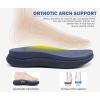 imageKuaiLu Mens Orthotic Flip Flops Mens Recovery Walking Sandals Adjustable Thick Athletic Cushion Sport Slides for Man Water Resistant ampamp Lightweight Soft Comfort Fit ampamp Arch SupportDark Blue