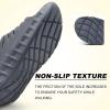 imageKuaiLu Mens Recovery Sandals Orthotic Thick Cushion Open Toe Sport Slides Reduces Stress on Feet With Comfortable Plantar Fasciitis Joints ampamp Back PostExerciseDark Grey