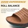 imageKuaiLu Mens Recovery Sandals Orthotic Thick Cushion Open Toe Sport Slides Reduces Stress on Feet With Comfortable Plantar Fasciitis Joints ampamp Back PostExerciseKhakibrown