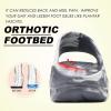imageKuaiLu Mens Recovery Sandals Orthotic Thick Cushion Open Toe Sport Slides Reduces Stress on Feet With Comfortable Plantar Fasciitis Joints ampamp Back PostExerciseGrey White