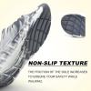 imageKuaiLu Mens Recovery Sandals Orthotic Thick Cushion Open Toe Sport Slides Reduces Stress on Feet With Comfortable Plantar Fasciitis Joints ampamp Back PostExerciseGrey White
