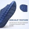 imageKuaiLu Mens Recovery Sandals Orthotic Thick Cushion Open Toe Sport Slides Reduces Stress on Feet With Comfortable Plantar Fasciitis Joints ampamp Back PostExerciseBlue