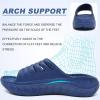imageKuaiLu Mens Recovery Sandals Orthotic Thick Cushion Open Toe Sport Slides Reduces Stress on Feet With Comfortable Plantar Fasciitis Joints ampamp Back PostExerciseBlue