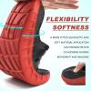 imageKuaiLu Mens Recovery Sandals Orthotic Thick Cushion Open Toe Sport Slides Reduces Stress on Feet With Comfortable Plantar Fasciitis Joints ampamp Back PostExerciseBlackRed