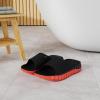 imageKuaiLu Mens Recovery Sandals Orthotic Thick Cushion Open Toe Sport Slides Reduces Stress on Feet With Comfortable Plantar Fasciitis Joints ampamp Back PostExerciseBlackRed