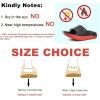 imageKuaiLu Mens Recovery Sandals Orthotic Thick Cushion Open Toe Sport Slides Reduces Stress on Feet With Comfortable Plantar Fasciitis Joints ampamp Back PostExerciseBlackRed