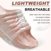 imageKuaiLu Mens Recovery Sandals Orthotic Thick Cushion Open Toe Sport Slides Reduces Stress on Feet With Comfortable Plantar Fasciitis Joints ampamp Back PostExercisePink White