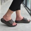 imageKuaiLu Mens Recovery Sandals Orthotic Thick Cushion Open Toe Sport Slides Reduces Stress on Feet With Comfortable Plantar Fasciitis Joints ampamp Back PostExerciseMocha