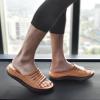 imageKuaiLu Mens Recovery Sandals Orthotic Thick Cushion Open Toe Sport Slides Reduces Stress on Feet With Comfortable Plantar Fasciitis Joints ampamp Back PostExerciseKhakibrown