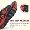 imageKuaiLu Mens Recovery Sandals Orthotic Thick Cushion Open Toe Sport Slides Reduces Stress on Feet With Comfortable Plantar Fasciitis Joints ampamp Back PostExerciseCfgred Black