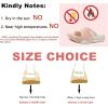 imageKuaiLu Mens Recovery Sandals Orthotic Thick Cushion Open Toe Sport Slides Reduces Stress on Feet With Comfortable Plantar Fasciitis Joints ampamp Back PostExercisePink White