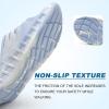 imageKuaiLu Mens Recovery Sandals Orthotic Thick Cushion Open Toe Sport Slides Reduces Stress on Feet With Comfortable Plantar Fasciitis Joints ampamp Back PostExerciseCfgbluish White