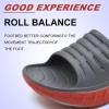 imageKuaiLu Mens Recovery Sandals Orthotic Thick Cushion Open Toe Sport Slides Reduces Stress on Feet With Comfortable Plantar Fasciitis Joints ampamp Back PostExerciseGrey Red