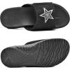 imageKuaiLu Mens Slides Soft Cushion Sport Sandals with Plantar Fasciitis Arch Support Adjustable Open Toe Summer Slippers Slip on Indoor Outdoor Size 715All Black