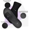 imageKuaiLu Mens Slides Soft Cushion Sport Sandals with Plantar Fasciitis Arch Support Adjustable Open Toe Summer Slippers Slip on Indoor Outdoor Size 715All Black