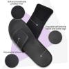 imageKuaiLu Mens Slides Soft Cushion Sport Sandals with Plantar Fasciitis Arch Support Adjustable Open Toe Summer Slippers Slip on Indoor Outdoor Size 715Black
