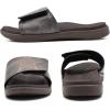 imageKuaiLu Mens Slides Soft Cushion Sport Sandals with Plantar Fasciitis Arch Support Adjustable Open Toe Summer Slippers Slip on Indoor Outdoor Size 715Brown