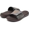 imageKuaiLu Mens Slides Soft Cushion Sport Sandals with Plantar Fasciitis Arch Support Adjustable Open Toe Summer Slippers Slip on Indoor Outdoor Size 715Brown