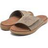 imageKuaiLu Mens Slides Soft Cushion Sport Sandals with Plantar Fasciitis Arch Support Adjustable Open Toe Summer Slippers Slip on Indoor Outdoor Size 715Chestnut