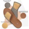 imageKuaiLu Mens Slides Soft Cushion Sport Sandals with Plantar Fasciitis Arch Support Adjustable Open Toe Summer Slippers Slip on Indoor Outdoor Size 715Chestnut