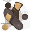 imageKuaiLu Mens Slides Soft Cushion Sport Sandals with Plantar Fasciitis Arch Support Adjustable Open Toe Summer Slippers Slip on Indoor Outdoor Size 715Dark Brown