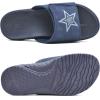 imageKuaiLu Mens Slides Soft Cushion Sport Sandals with Plantar Fasciitis Arch Support Adjustable Open Toe Summer Slippers Slip on Indoor Outdoor Size 715Dark Blue