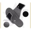 imageKuaiLu Mens Slides Soft Cushion Sport Sandals with Plantar Fasciitis Arch Support Adjustable Open Toe Summer Slippers Slip on Indoor Outdoor Size 715Fur Grey